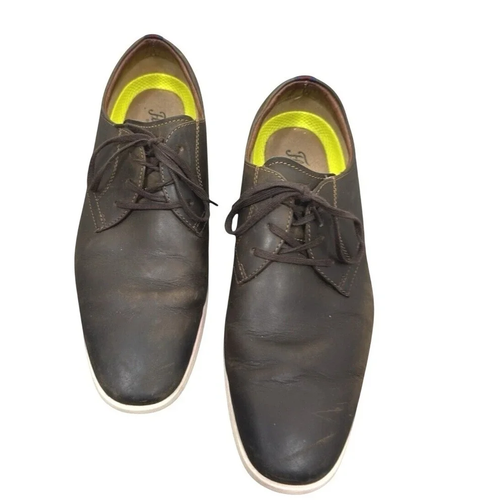 Florsheim Men's Brown Leather Oxford Shoes 10.5M Casual Comfort Lace Up